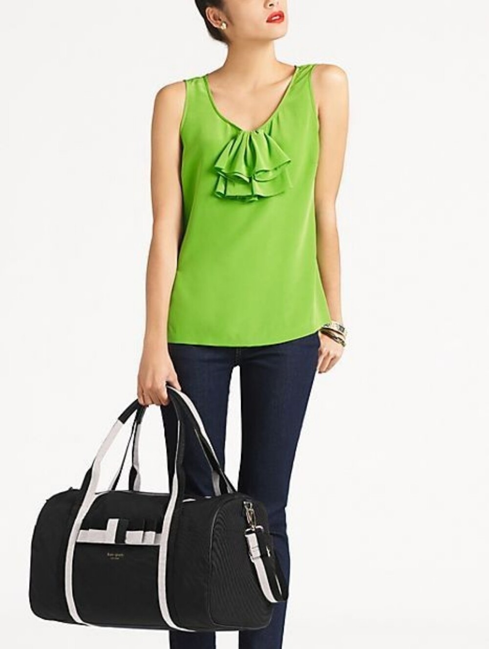Kate Spade Barrow Street Kendra  Black Overnight Duffle Bag  Weekender Like New